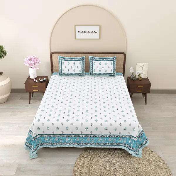 Rajasthani_Jaipuri_Traditional_Cotton_King_Size_Bedsheet_with_2_Pillow_Cover_(Blue_&_White)
