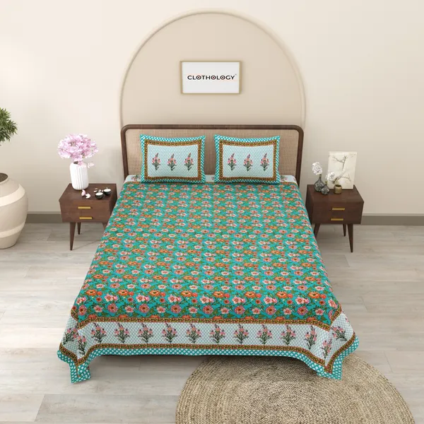 Rajasthani_Jaipuri_Traditional_Cotton_King_Size_Bedsheet_with_2_Pillow_Cover_(Multicolor)