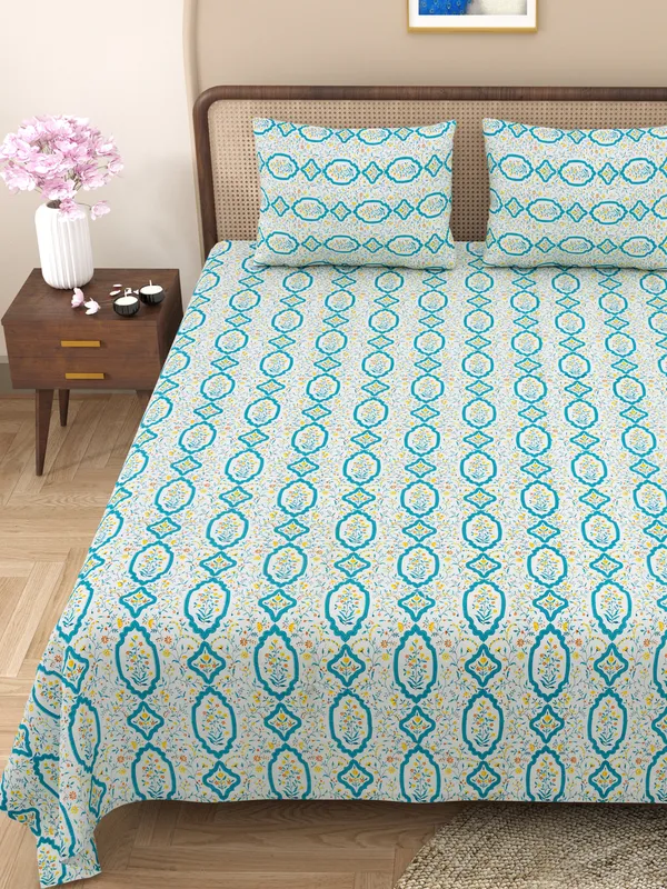 Rajasthani_Jaipuri_Traditional_Cotton_Super_King_Size_Bedsheet_with_2_Pillow_Cover_(Multicolor)