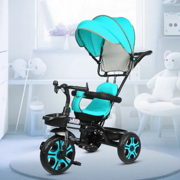 Play_Kids/Baby_Tricycle_With_Safety_Guard_Rail_For_Kids_2_To_5_Years_Boys_With_Parental_Control_Trike_Cycle_4-In-1_Kids_Tricycle_With_Adjustable_Canopy,_Parent_Push_Handle_(Green)