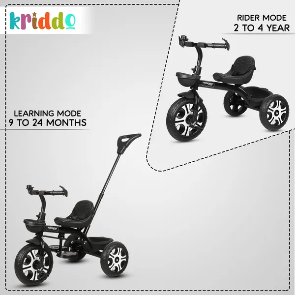 Tricycle_For_Kids_|_Plug_N_Play_|_Baby_Cycle_With_Parental_Control,_Eva_Wheels,_Bell,_Seat,_Belt_And_Basket_|_Kids_Tricycle_|_2+_Years_Unisex_|_Weight_Limit_25_Kgs_Black