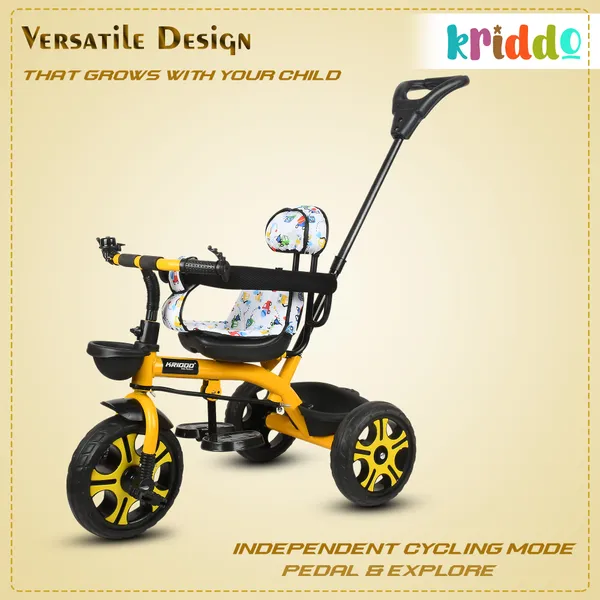 Kids_Harness_Parental_Control_Tricycle_With_Eva_Wheels,_Bell_And_Storage_Basket|Baby_Trike|Age_Group_1_Years_To_4_Years_Carrying_Capacity_Upto_25_Kgs