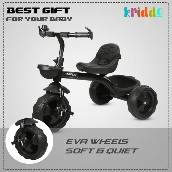 Tricycle_For_Kids_|_Plug_N_Play_|_Baby_Cycle_With_Grip_Handle,_Eva_Wheels,_Seat_And_Basket_|_Kids_Tricycle/Cycle_|_2+_Years_Unisex_|_Weight_Limit_Upto_25_Kgs_(Black)