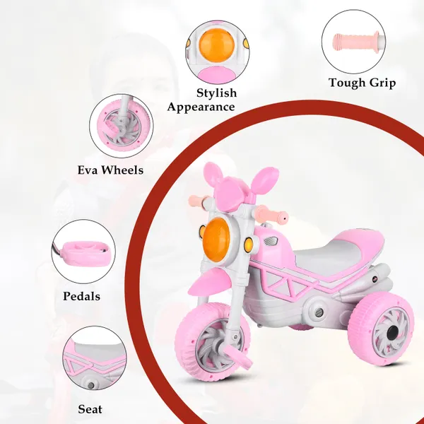 Bike_Pedal_Tricycles_For_Kids_1_To_3_Years_|_Kids_Cycle_With_Musical_Horn,_Lights,_Eva_Wheels_And_Push_Handle_|_Baby_Cycle_(Pink,Grey)