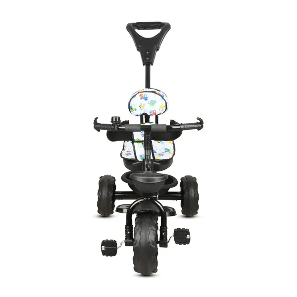 Kids|Baby_Trike|Tricycle_With_Safety_Belt_And_Guardrail_With_Parental_Control_For_Kids|Boys|Girls_Age_Group_2_To_5_Years|Carrying_Capacity_25Kgs_(White)