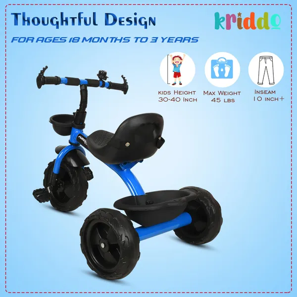 Tricycle_For_Kids_|_Plug_N_Play_|_Baby_Cycle_With_Grip_Handle,_Eva_Wheels,_Seat_And_Basket_|_Kids_Tricycle/Cycle_|_2+_Years_Unisex_|_Weight_Limit_Upto_25_Kgs_(Blue)