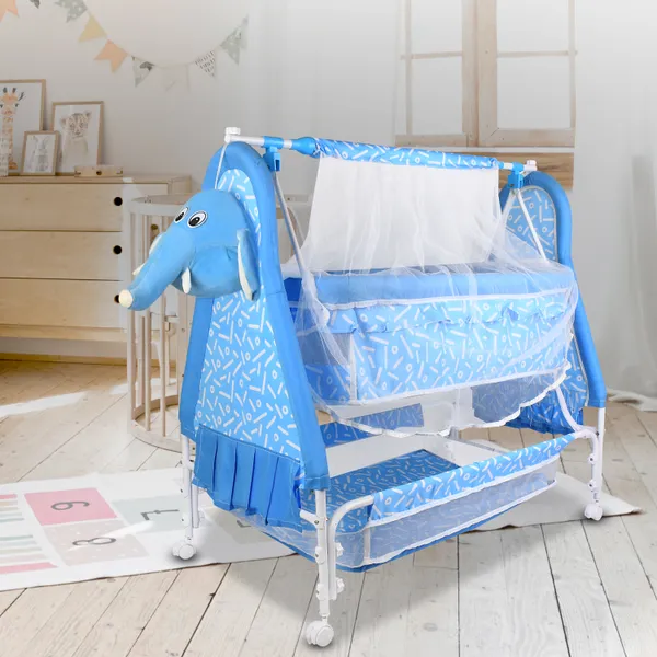 Panda_Jumbo_Baby_Cradle_Newborn_Baby_Sleep_Swing_Cradle/Mattress_And_Wheels_And_Cradle_For_0-13_Months_Baby_Boys_And_Girls