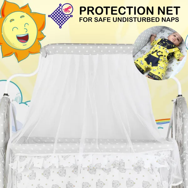 Baby_Cradle_With_Swing_And_Mosquito_Net_|_For_0-8_Month_Babies_|_Four_Wheels_With_Brake_|_With_Swing_Lock_And_Storage
