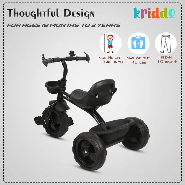 Tricycle_For_Kids_|_Plug_N_Play_|_Baby_Cycle_With_Grip_Handle,_Eva_Wheels,_Seat_And_Basket_|_Kids_Tricycle/Cycle_|_2+_Years_Unisex_|_Weight_Limit_Upto_25_Kgs_(Black)