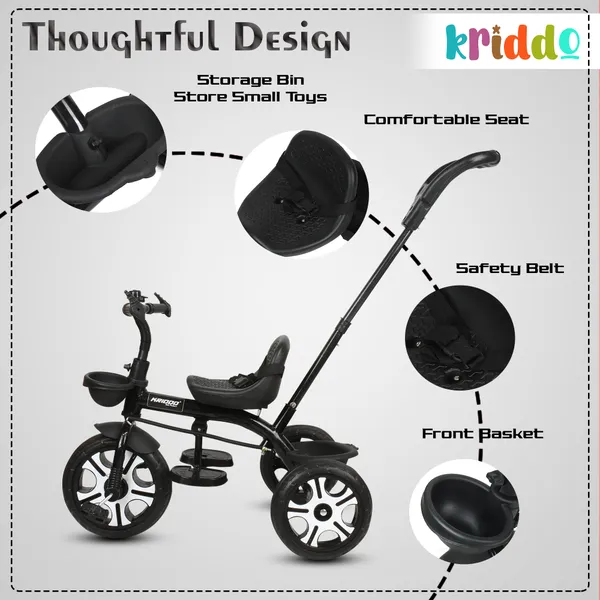Tricycle_For_Kids_|_Plug_N_Play_|_Baby_Cycle_With_Parental_Control,_Eva_Wheels,_Bell,_Seat,_Belt_And_Basket_|_Kids_Tricycle_|_2+_Years_Unisex_|_Weight_Limit_25_Kgs_Black