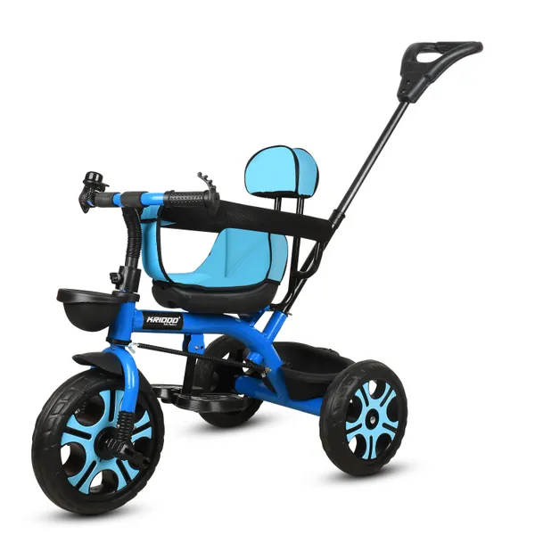 Kids_Harness_Parental_Control_Tricycle_With_Eva_Wheels,_Bell_And_Storage_Basket|Baby_Trike|Age_Group_1_Years_To_4_Years_Carrying_Capacity_Upto_25_Kgs