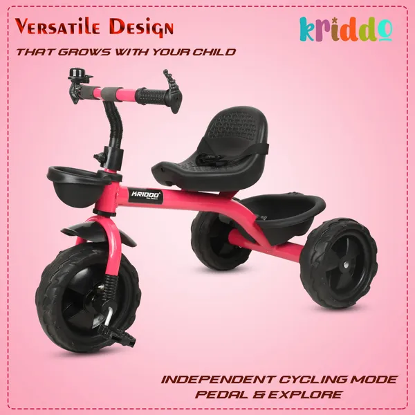 Tricycle_For_Kids_|_Plug_N_Play_|_Baby_Cycle_With_Grip_Handle,_Eva_Wheels,_Seat_And_Basket_|_Kids_Tricycle/Cycle_|_2+_Years_Unisex_|_Weight_Limit_Upto_25_Kgs_(Pink)