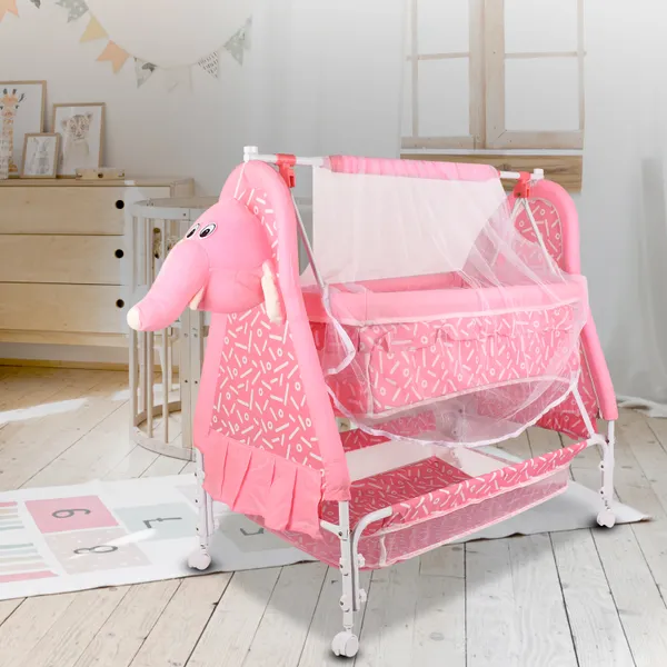 Panda_Jumbo_Baby_Cradle_Newborn_Baby_Sleep_Swing_Cradle/Mattress_And_Wheels_And_Cradle_For_0-13_Months_Baby_Boys_And_Girls