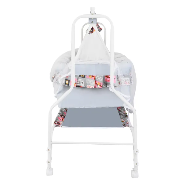 Premium_Baby_Cradles_New_Born_Baby_Sleep_Swing_Cradle/Jhula/Palna/Bed/Baby_Bedding_With_Mosquito_Protection_Net,_Mattress_And_Wheels_And_Cradle_For_0-13_Months_Baby_Boys_And_Girls