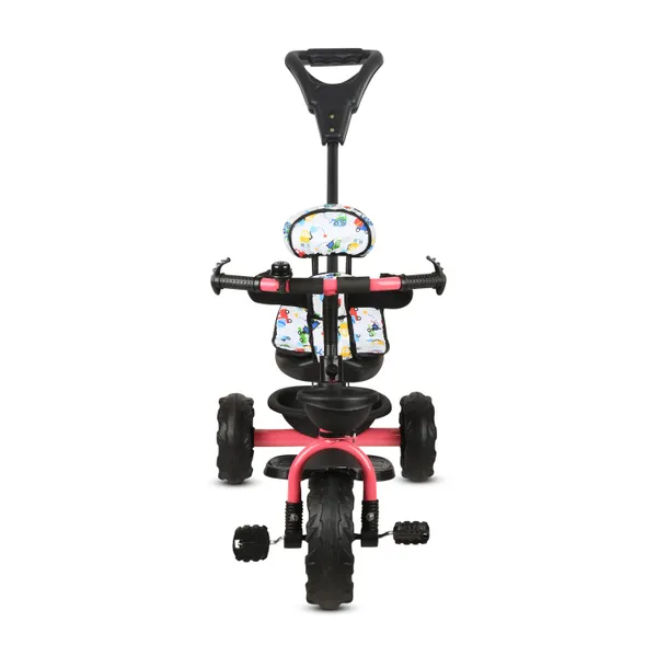 Kids_Harness_Parental_Control_Tricycle_With_Eva_Wheels,_Bell_And_Storage_Basket|Baby_Trike|Age_Group_1_Years_To_4_Years_Carrying_Capacity_Upto_25_Kgs,_(Pink)