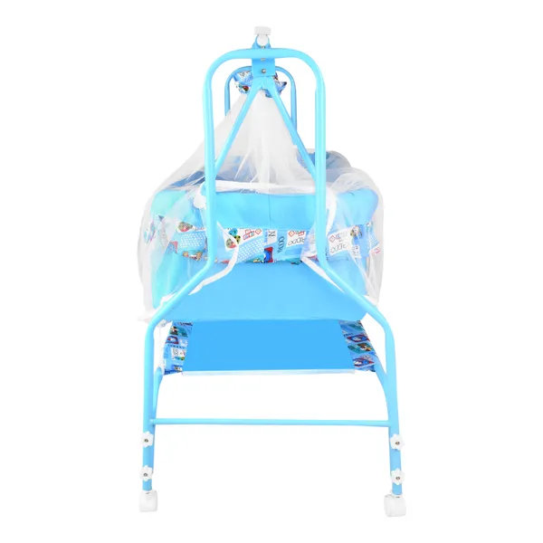 Premium_Baby_Cradles_New_Born_Baby_Sleep_Swing_Cradle/Jhula/Palna/Bed/Baby_Bedding_With_Mosquito_Protection_Net,_Mattress_And_Wheels_And_Cradle_For_0-13_Months_Baby_Boys_And_Girls