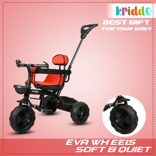 Kids|Baby_Trike|Tricycle_With_Safety_Belt_And_Guardrail_With_Parental_Control_For_Kids|Boys|Girls_Age_Group_2_To_5_Years|Carrying_Capacity_25Kgs