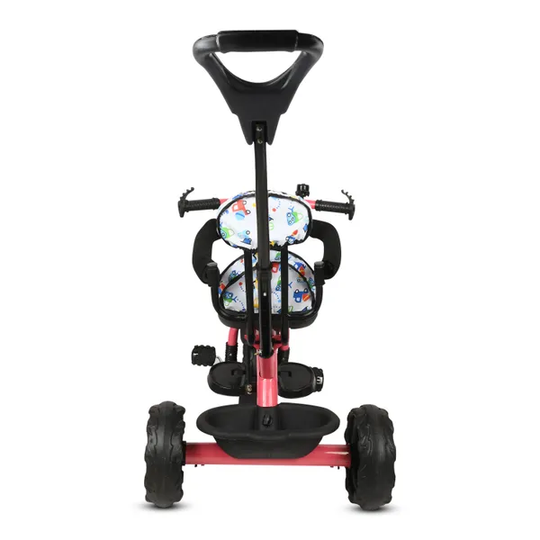 Kids_Harness_Parental_Control_Tricycle_With_Eva_Wheels,_Bell_And_Storage_Basket|Baby_Trike|Age_Group_1_Years_To_4_Years_Carrying_Capacity_Upto_25_Kgs,_(Pink)