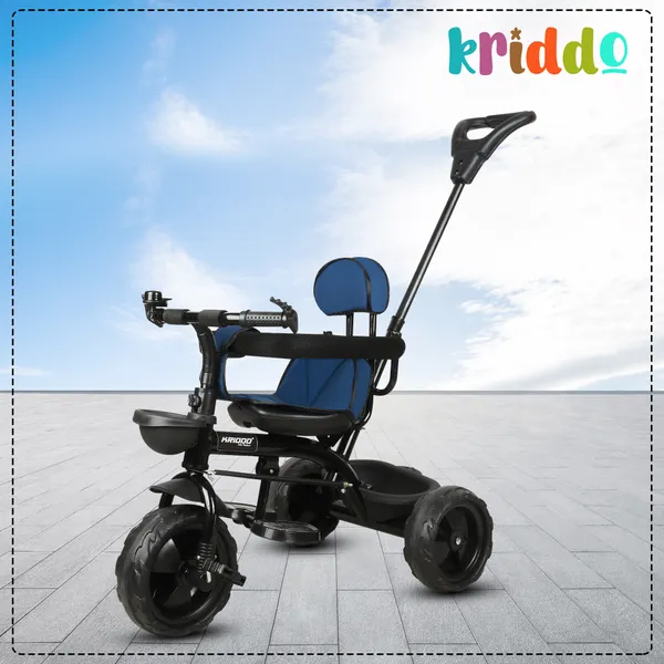 Kids|Baby_Trike|Tricycle_With_Safety_Belt_And_Guardrail_With_Parental_Control_For_Kids|Boys|Girls_Age_Group_2_To_5_Years|Carrying_Capacity_25Kgs_Green