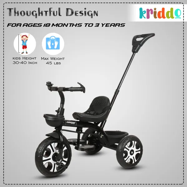 Tricycle_For_Kids_|_Plug_N_Play_|_Baby_Cycle_With_Parental_Control,_Eva_Wheels,_Bell,_Seat,_Belt_And_Basket_|_Kids_Tricycle_|_2+_Years_Unisex_|_Weight_Limit_25_Kgs_Black