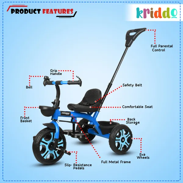 Tricycle_For_Kids_|_Plug_N_Play_|_Baby_Cycle_With_Parental_Control,_Eva_Wheels,_Bell,_Seat,_Belt_And_Basket_|_Kids_Tricycle_|_2+_Years_Unisex_|_Weight_Limit_25_Kgs_Blue