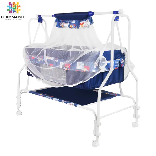 Premium_Baby_Cradles_New_Born_Baby_Sleep_Swing_Cradle/Jhula/Palna/Bed/Baby_Bedding_With_Mosquito_Protection_Net,_Mattress_And_Wheels_And_Cradle_For_0-13_Months_Baby_Boys_And_Girls