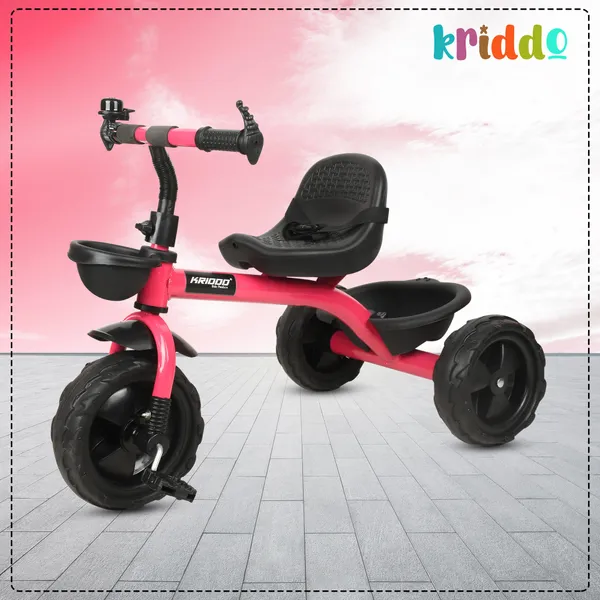 Tricycle_For_Kids_|_Plug_N_Play_|_Baby_Cycle_With_Grip_Handle,_Eva_Wheels,_Seat_And_Basket_|_Kids_Tricycle/Cycle_|_2+_Years_Unisex_|_Weight_Limit_Upto_25_Kgs_(Pink)