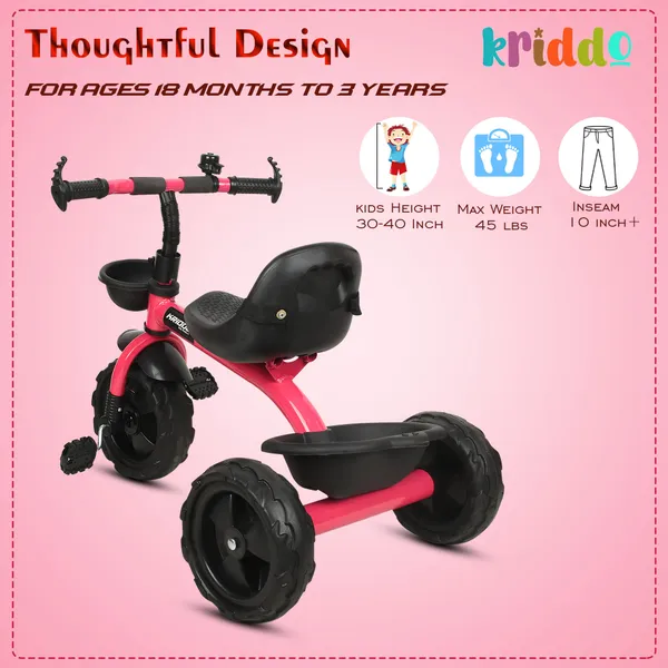 Tricycle_For_Kids_|_Plug_N_Play_|_Baby_Cycle_With_Grip_Handle,_Eva_Wheels,_Seat_And_Basket_|_Kids_Tricycle/Cycle_|_2+_Years_Unisex_|_Weight_Limit_Upto_25_Kgs_(Pink)