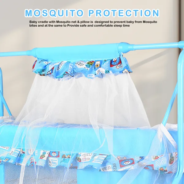Premium_Baby_Cradles_New_Born_Baby_Sleep_Swing_Cradle/Jhula/Palna/Bed/Baby_Bedding_With_Mosquito_Protection_Net,_Mattress_And_Wheels_And_Cradle_For_0-13_Months_Baby_Boys_And_Girls