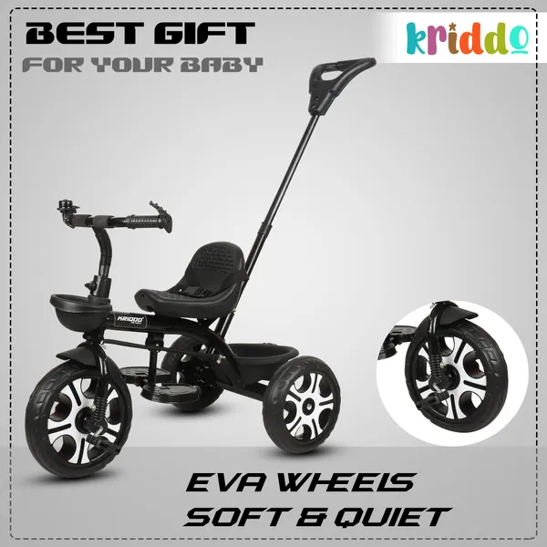 Tricycle_For_Kids_|_Plug_N_Play_|_Baby_Cycle_With_Parental_Control,_Eva_Wheels,_Bell,_Seat,_Belt_And_Basket_|_Kids_Tricycle_|_2+_Years_Unisex_|_Weight_Limit_25_Kgs_Black
