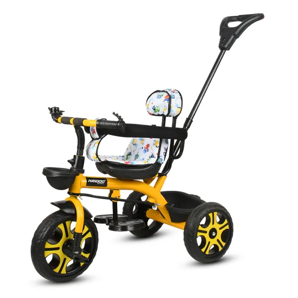 Kids_Harness_Parental_Control_Tricycle_With_Eva_Wheels,_Bell_And_Storage_Basket|Baby_Trike|Age_Group_1_Years_To_4_Years_Carrying_Capacity_Upto_25_Kgs