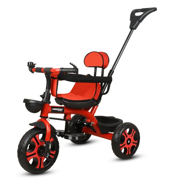 Kids_Harness_Parental_Control_Tricycle_With_Eva_Wheels,_Bell_And_Storage_Basket|Baby_Trike|Age_Group_1_Years_To_4_Years_Carrying_Capacity_Upto_25_Kgs