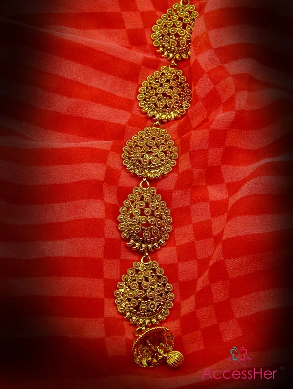 Gold_Antique_Royal_Choti_Pieces_Hair_Jewelry_For_Women