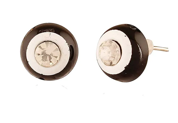 Black_White_Combo_Stud_Earring_For_Women_Black_White
