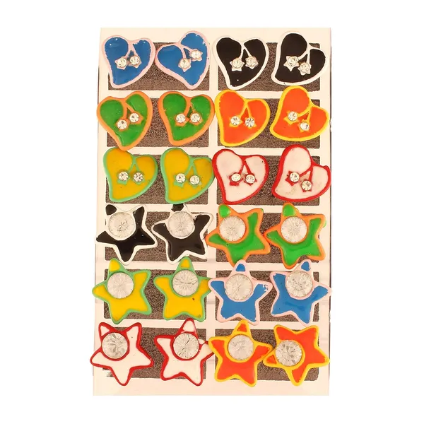 Multicolor_Metal_Enamel_Stud_Earring_For_Women