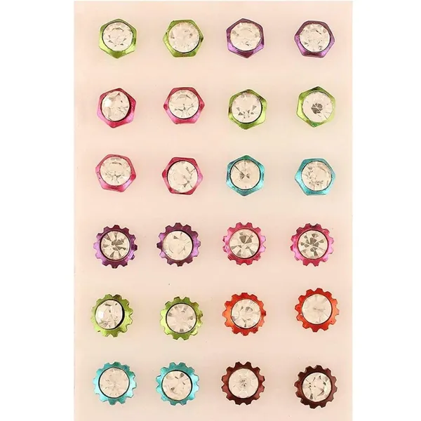 Multicolor_Metal_Enamel_Bezel_Stud_Earring_For_Women