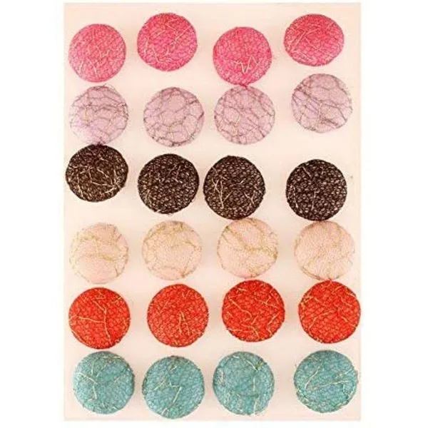 Multicolor_Combo_Of_Cloth_Stud_Earrings_For_Women
