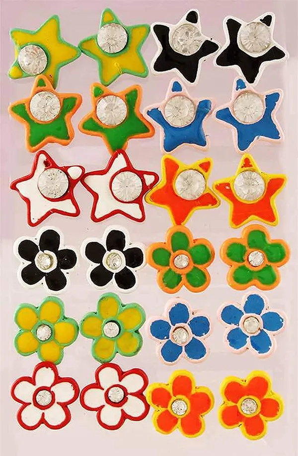 Multicolor_Enamel_Stud_Earring_For_Women