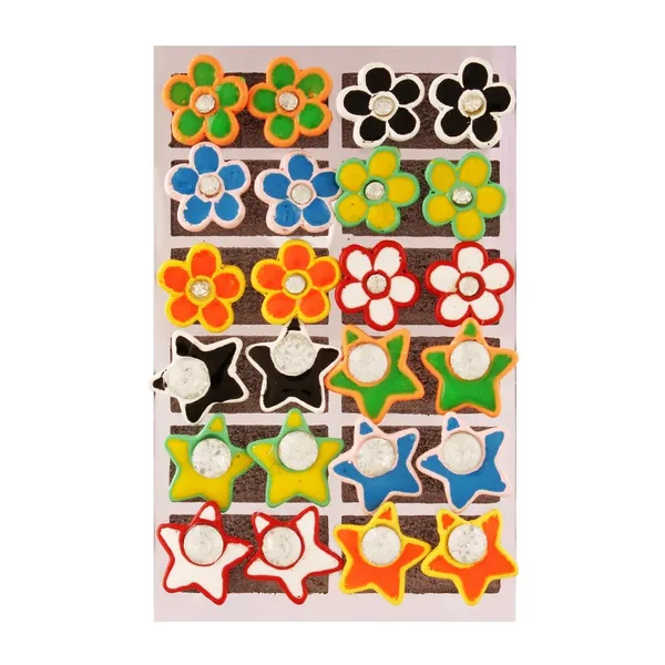 Multicolor_Western_Enamel_Stud_Earring_For_Women_And_Girls_(Multi-Colour)_Pair_Of_12