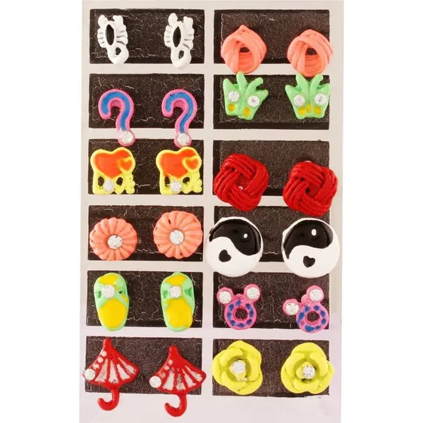 Multicolor_Enamel_Stud_Earring_For_Women