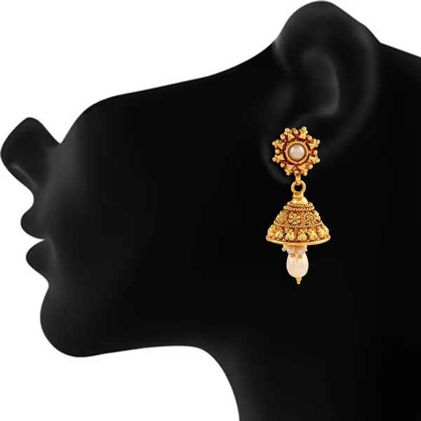 Gold_Handcrafted_Antique_Gold_Plated_Traditional_Ethnic_Jhumki_Earrings_With_Pearl_For_Women_And_Girls_Pair_Of_1