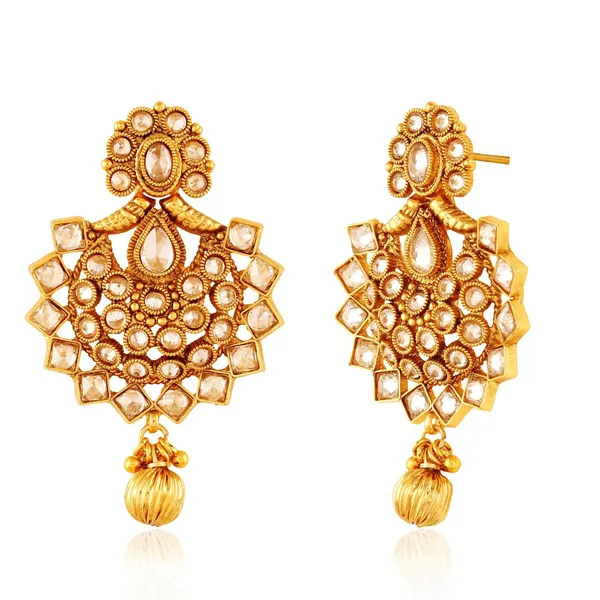 Gold_Ethnic_Indian_Bollywood_Geometric_Design_Dangling_Earrings