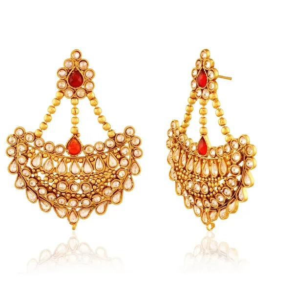 Gold_Traditional_Passa_Style_Ad_Dangle_Earrings_For_Women
