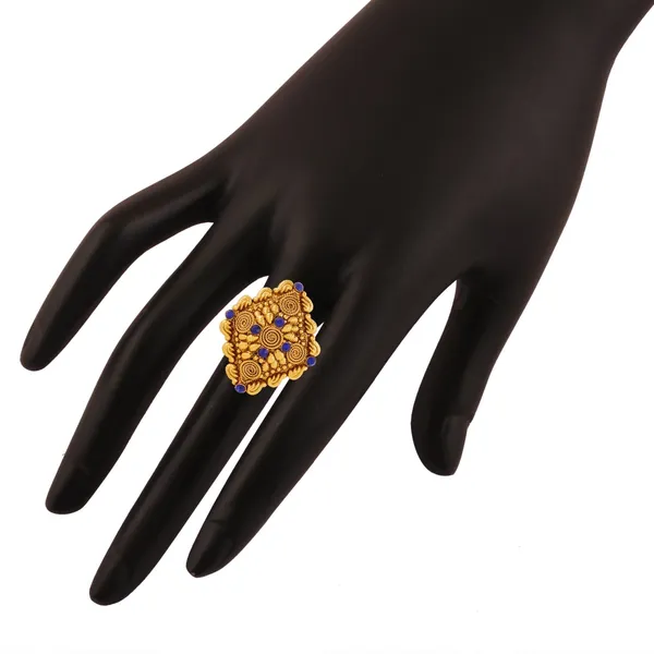 Gold_Antique_Gold_Plated_American_Diamond_Finger_Ring