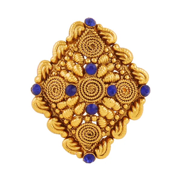 Gold_Antique_Gold_Plated_American_Diamond_Finger_Ring