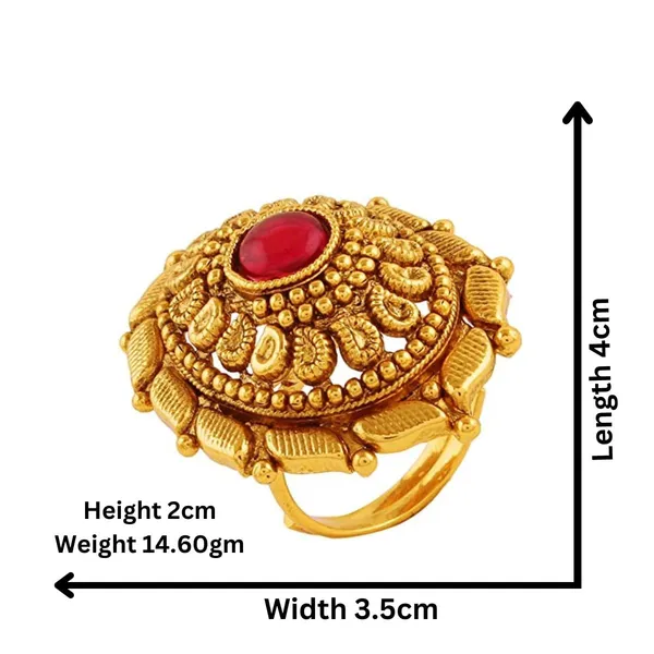 Gold_Red_Gold_Plated_Antique_Jewellery_Ruby_Stone_Studded_Statement_Oval_Shape_Adjustable_Finger_Ring/Rings_For_Women_And_Girls_Pack_Of_1