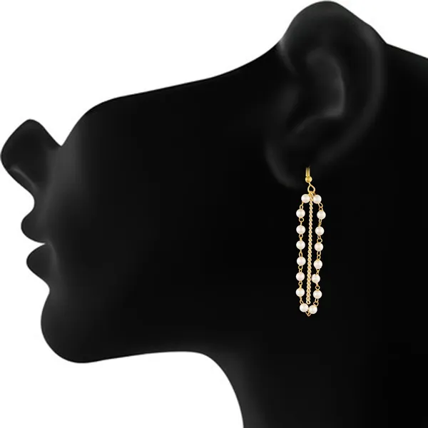 Gold_Fashion_Women_Indian_Traditional_Bollywood_Pearl_Single_Line_Dangle_Earring