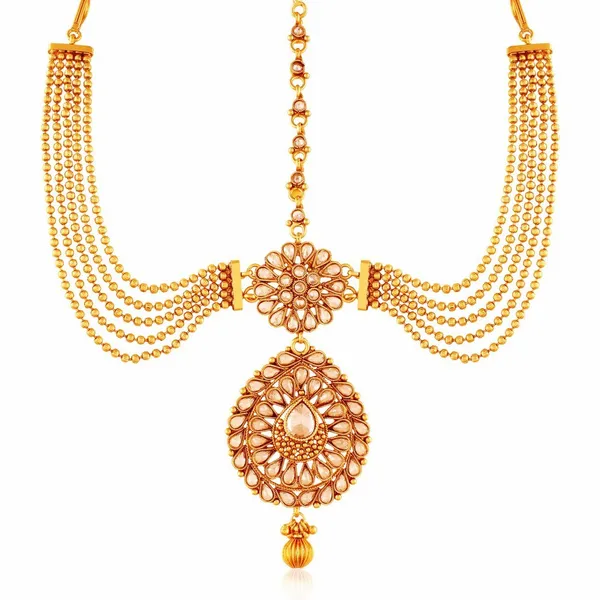 Golden_Brass_Hair_Jewelry_Damini_Mang_Tika_For_Women
