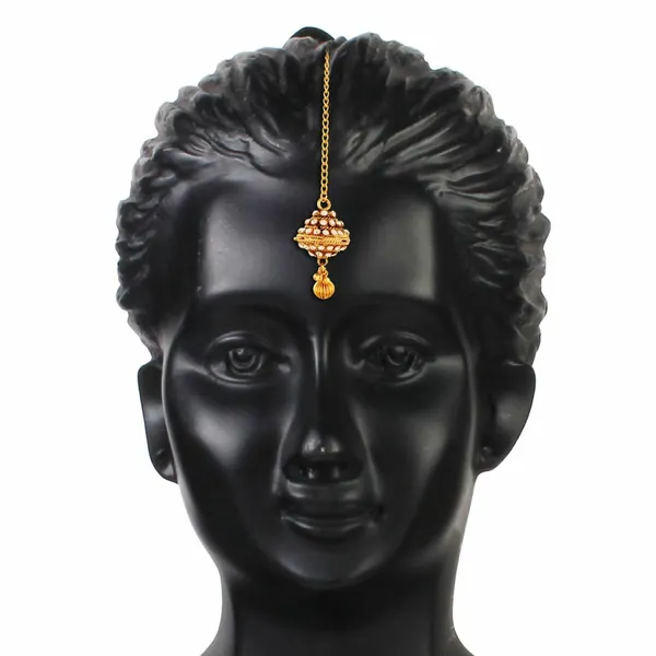 Gold_Hair_Jewelry_Gold_&_White_Borla_For_Women