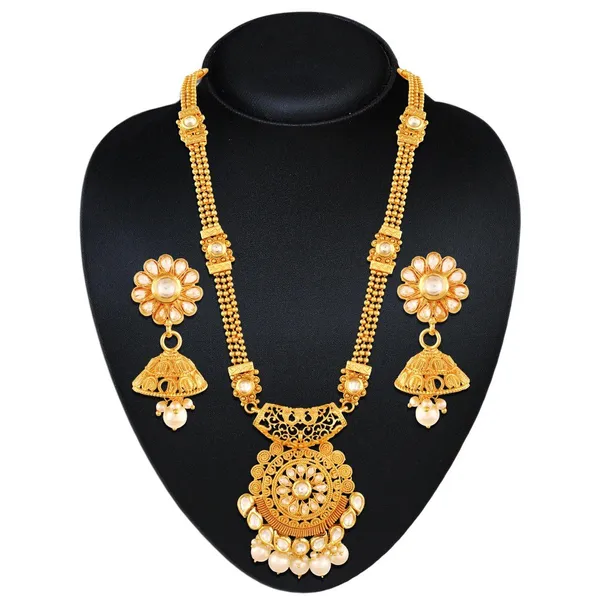 Gold_Rajwadi_Collection_Antique_Necklace_Set